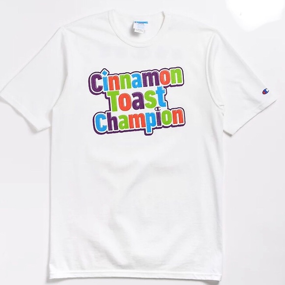 Champion x General Mills Crunch White T-Shirt Men's Size S - Picture 5 of 7